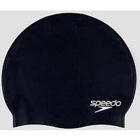 Speedo Unisex Flat Silicone Swimming Cap - Black