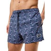 Speedo Mens Print Redondo Edge Swim Shorts - Grey