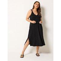 Yours Curve Throw On Dress - Black