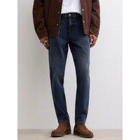 River Island Mens Tapered Fit Jeans - Dark Blue