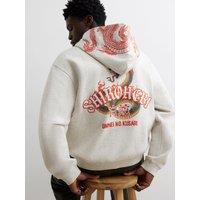 River Island Cotton Shirohebi Snake Hoodie - Grey