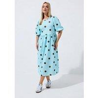 Yours Curve Polka Dot Dress