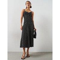 Mango A-Line Dress With Godets - Black