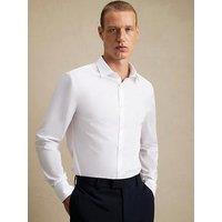 River Island Slim Fit Cotton Blend Shirt - White