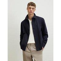 River Island Collared Button Up Jacket - Navy