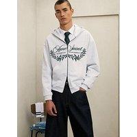 River Island Oversized Fit Luminis Hoodie - Grey