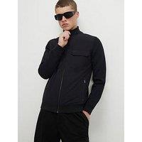 River Island Funnel Neck Hybrid Jacket - Black