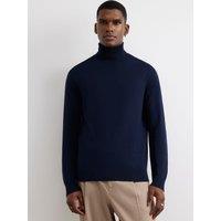 River Island Mens Slim Fit Roll Neck Jumper - Navy