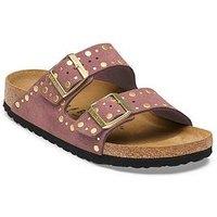 Birkenstock Arizona Rivets Suede Sandals - Purple