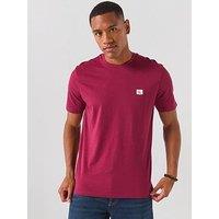 Calvin Klein Jeans Left Chest Woven Badge T-Shirt - Red