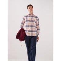 Tommy Hilfiger Hero Flannel Tartan Check Regular Fit Shirt - White/Blue/Red