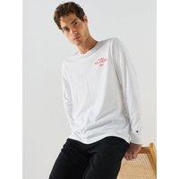 Tommy Hilfiger Men'S Regular Fit Long Sleeve 1985 T-Shirt - White
