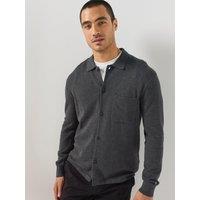 Tommy Hilfiger Essential Cotton Longsleeve Over Shirt - Dark Grey
