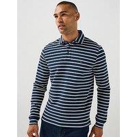 Tommy Hilfiger Long Sleeve Waffle Polo Shirt - Navy
