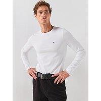 Tommy Hilfiger Stretch Slim Fit Long Sleeve T-Shirt - White