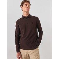Tommy Hilfiger 1985 Regular Fit Long Sleeve Polo Shirt - Brown