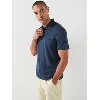 Calvin Klein Short Sleeve Logo Polo Shirt - Navy