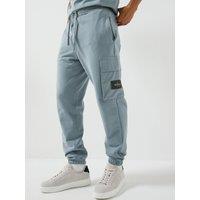 Calvin Klein Jeans Terry Badge Joggers - Grey
