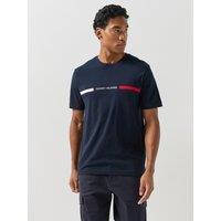 Tommy Hilfiger Mens Hilfiger Chest Insert T-Shirt - Navy