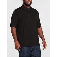 Tommy Hilfiger Big & Tall 1985 Regular Fit Polo Shirt - Black