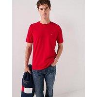 Tommy Hilfiger Ess Seasonal Regular Fit Solid T-Shirt - Red