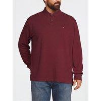 Tommy Hilfiger Mens Big & Tall 1985 Long Sleeve Polo Shirt - Burgundy