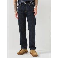Tommy Hilfiger Mens Regular Straight Selvedge Jeans - Dark Blue