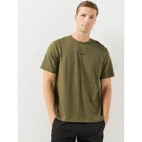 Calvin Klein Mens Cotton Pique Nano Stretch T-Shirt - Green
