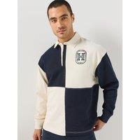 Tommy Hilfiger Varsity Fashion Rugby Top - Light Cream