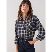 The Very Collection Checked Flannel Shirt - Blue