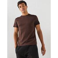 Calvin Klein Men'S Slim Fit Supima Logo Patch T-Shirt - Black Coffee