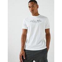 Calvin Klein Jeans Men'S 30S Script T-Shirt - White