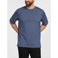 Tommy Hilfiger Mens Big & Tall Regular Fit Cotton Jersey T-Shirt - Blue