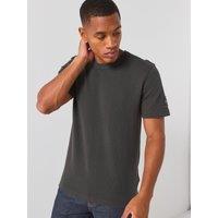Calvin Klein Jeans Men'S Waffle Badge T-Shirt - Black