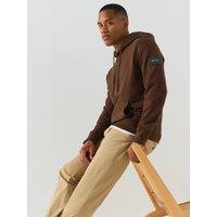 Calvin Klein Jeans Men'S Badge Hoodie - Brown