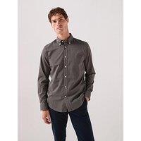 Tommy Hilfiger Flex Poplin Mcr Gingham Regular Fit Shirt - Black