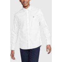 Tommy Hilfiger Big & Tall Flex Dobby Long Sleeve Shirt - White