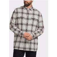 Tommy Hilfiger Mens Big & Tall Flannel Check Comfort Fit Overshirt - Dark Grey Heather/Check