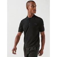 Calvin Klein Short Sleeve Tech Knit Polo Shirt - Black