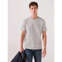 Tommy Hilfiger Regular Fit Essenital Flag Logo Striped T-Shirt - Blue