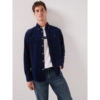 Tommy Hilfiger Solid Corduroy Regular Fit Shirt - Navy
