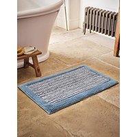 Christy Portobello Stripe Seaside Inspired Extra Fluffy Cotton Bath Mats