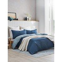 Christy Relaxed Linen Cotton Blend Reversible Duvet Cover Set