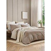 Christy Relaxed Linen Cotton Blend Reversible Duvet Cover Set