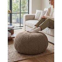 Rucomfy Boucle Pouffe - Mushroom