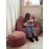 Rucomfy Cord Snuggle Chair - Big Kids - Blush Pink