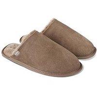Totes Isotoner Suede Mule Slipper - Brown