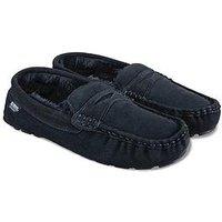 Totes Isotoner Totes Suede Keeper Moccasin - Navy