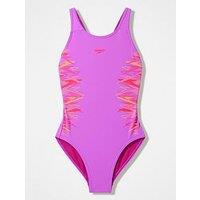 Speedo Girls Muscleback Swimsuit - Pink