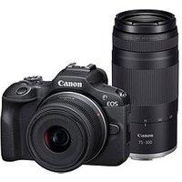 Canon Eos R100 Aps-C Mirrorless Camera Inc Rf-S 18-45Mm + Rf 75-300Mm Lens